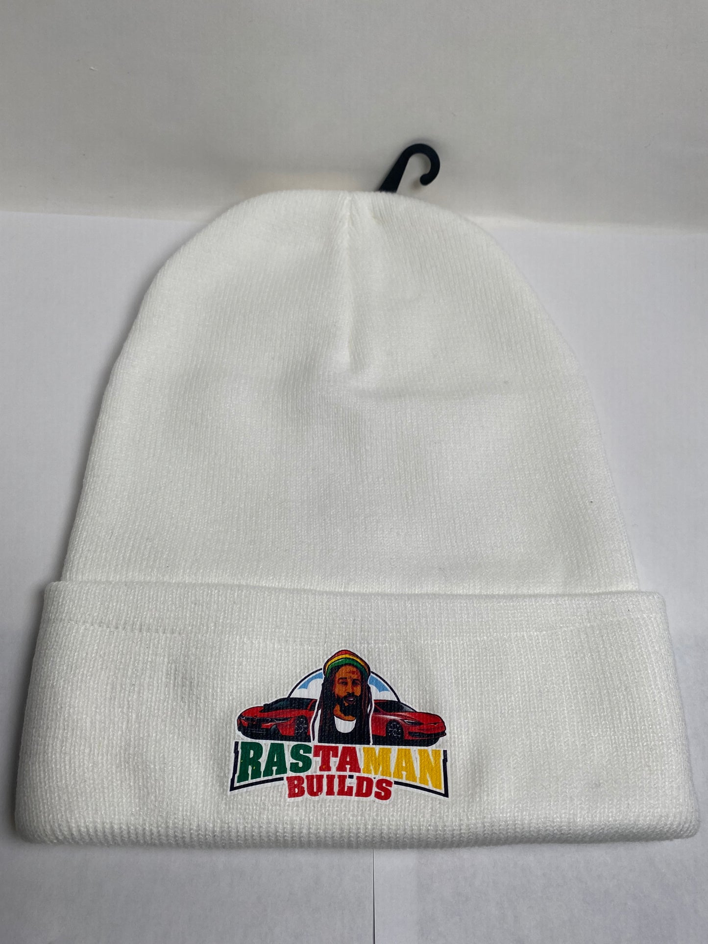 RastamanBuilds Logo Knit Cuffed Beanie