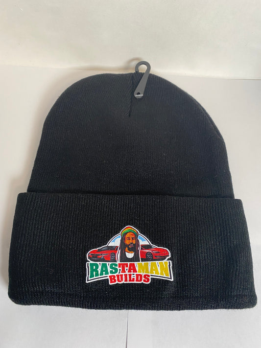 RastamanBuilds Logo Knit Cuffed Beanie