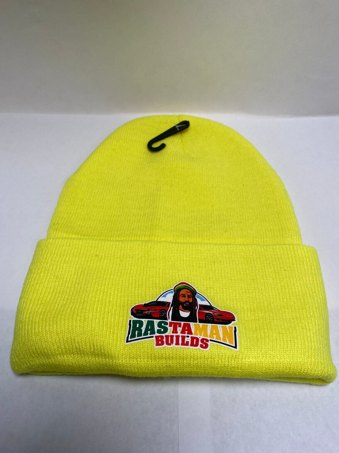 RastamanBuilds Logo Knit Cuffed Beanie