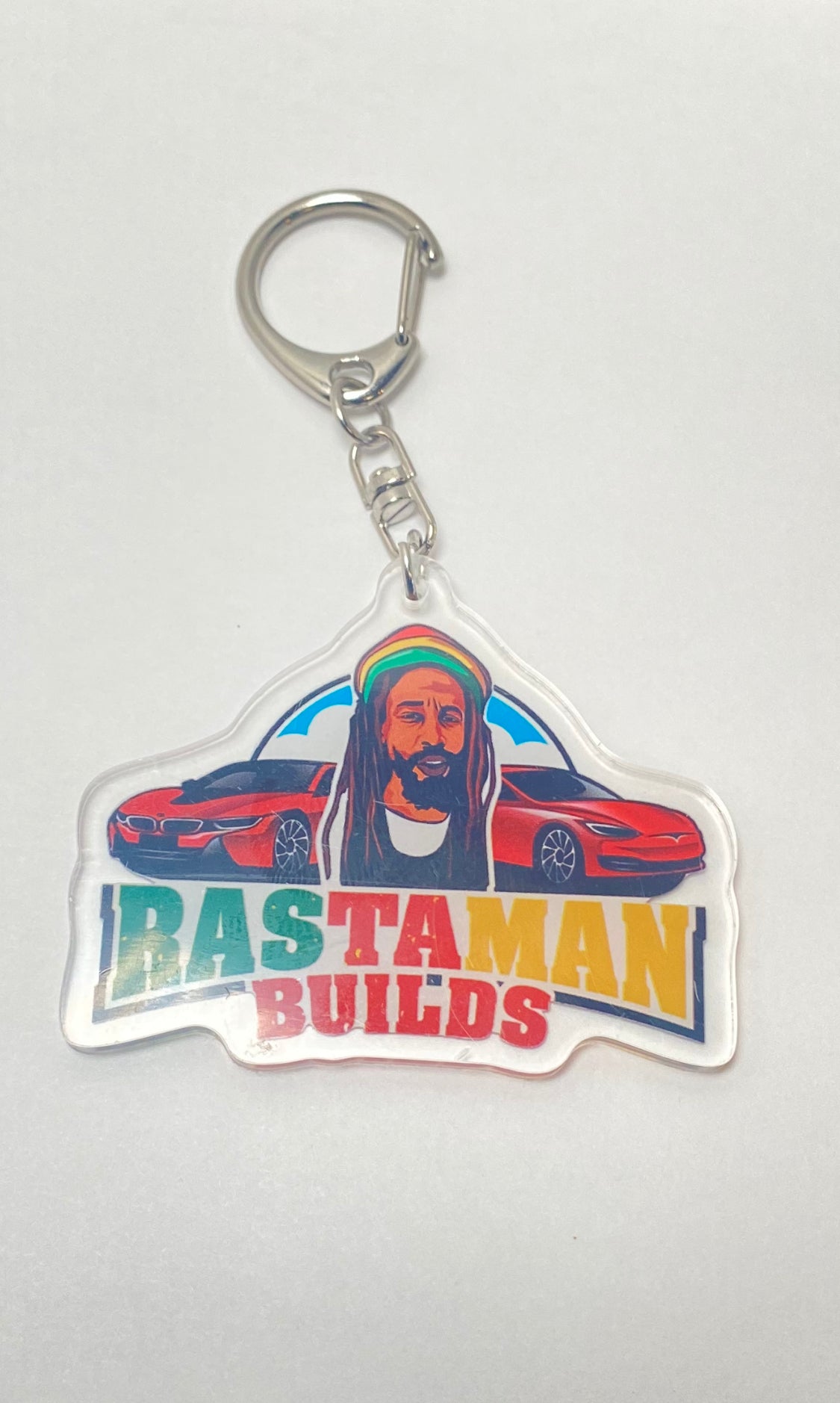 Rastamanbuilds Logo Keychain