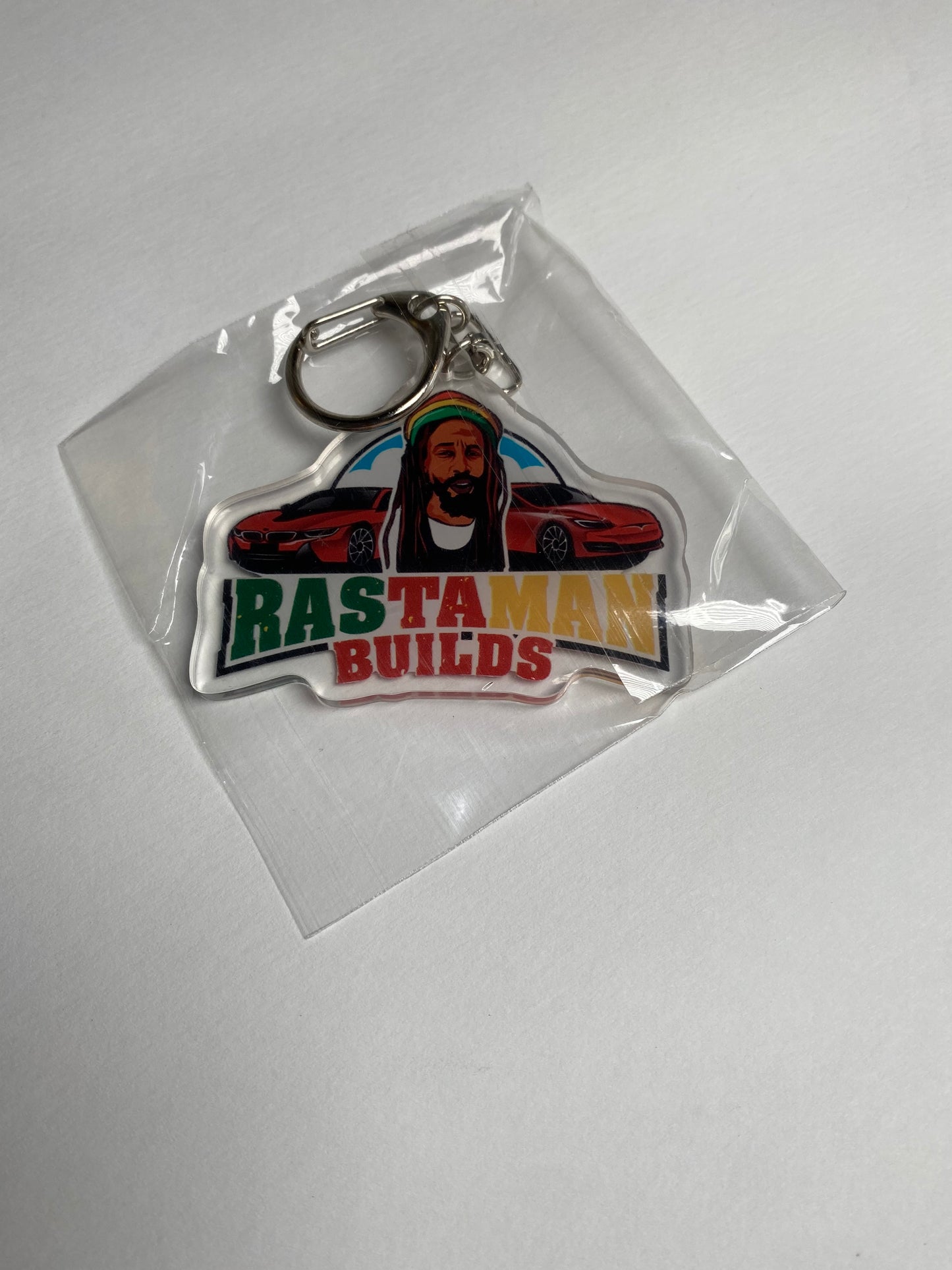 Rastamanbuilds Logo Keychain