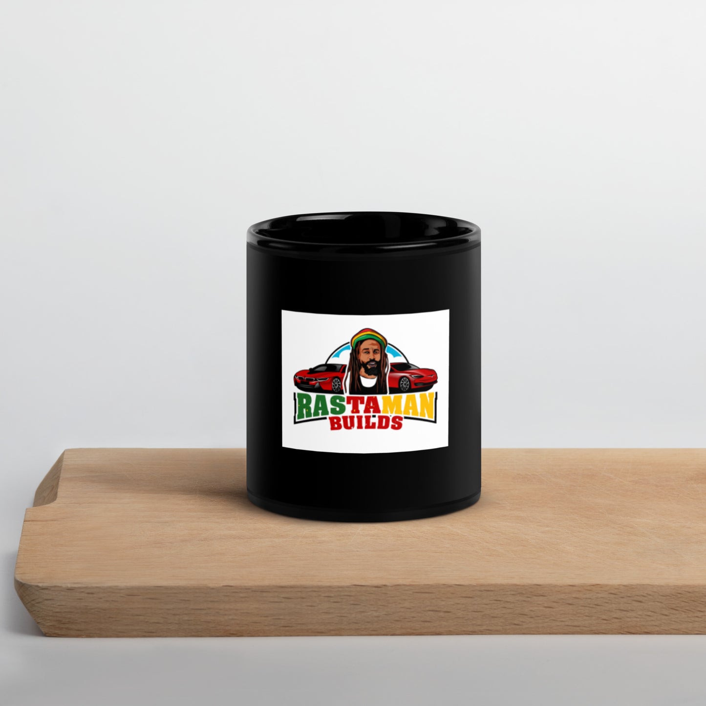 Rastaman Black Glossy Mug