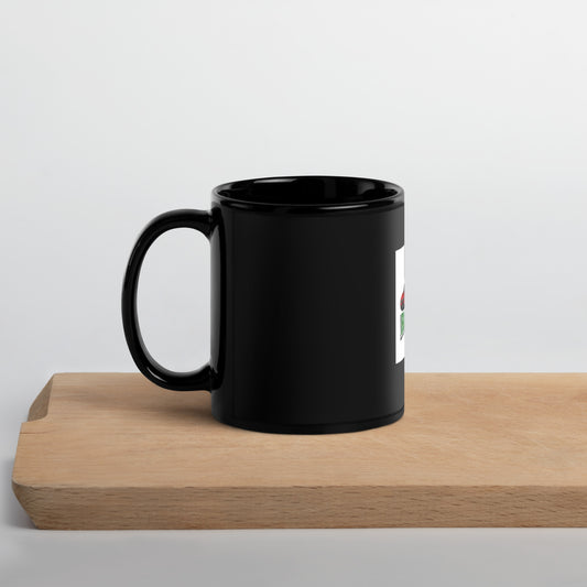 Rastaman Black Glossy Mug